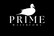 Logo of Prime Waterfowl with a duck silhouette on a black background